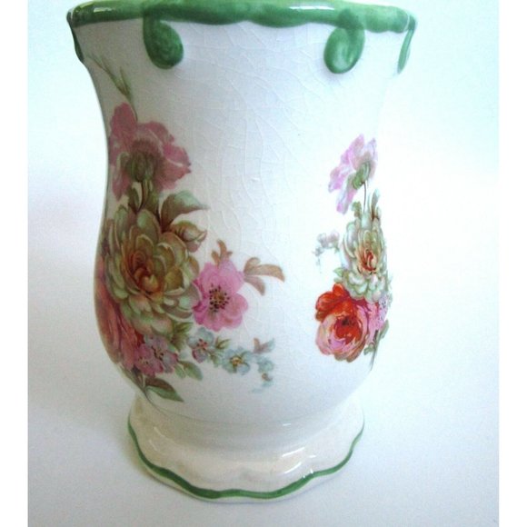 VTG Pottery Hand Painted Floral Vase Royal Winton Ironside Staffordshire England - Picture 3 of 7